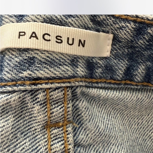 Unique Funky Patchwork Pants Women Reworked 90's Boyfriend Pacsun Size 26 - Picture 7 of 8